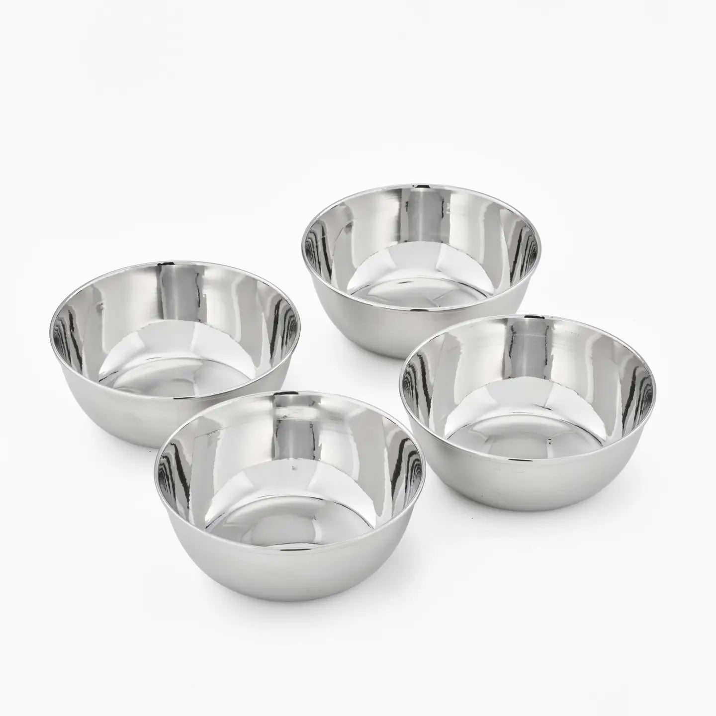 Stainless Steel Snack Bowls - Set of 4