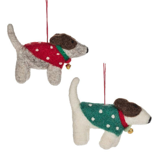 Dogs in Coats Ornaments