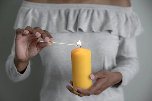 Beeswax Candle - Pillar 5in