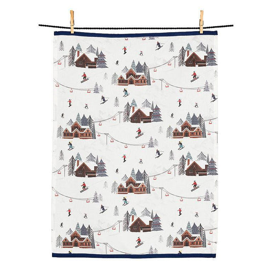 Ski Slopes Kitchen Towel