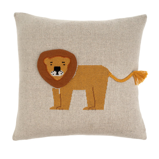 Lion Knit Pillow