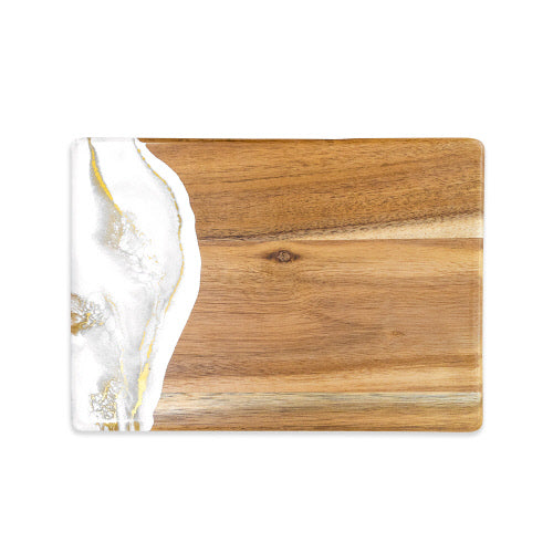 Acacia Bread Board - Gold Quartz