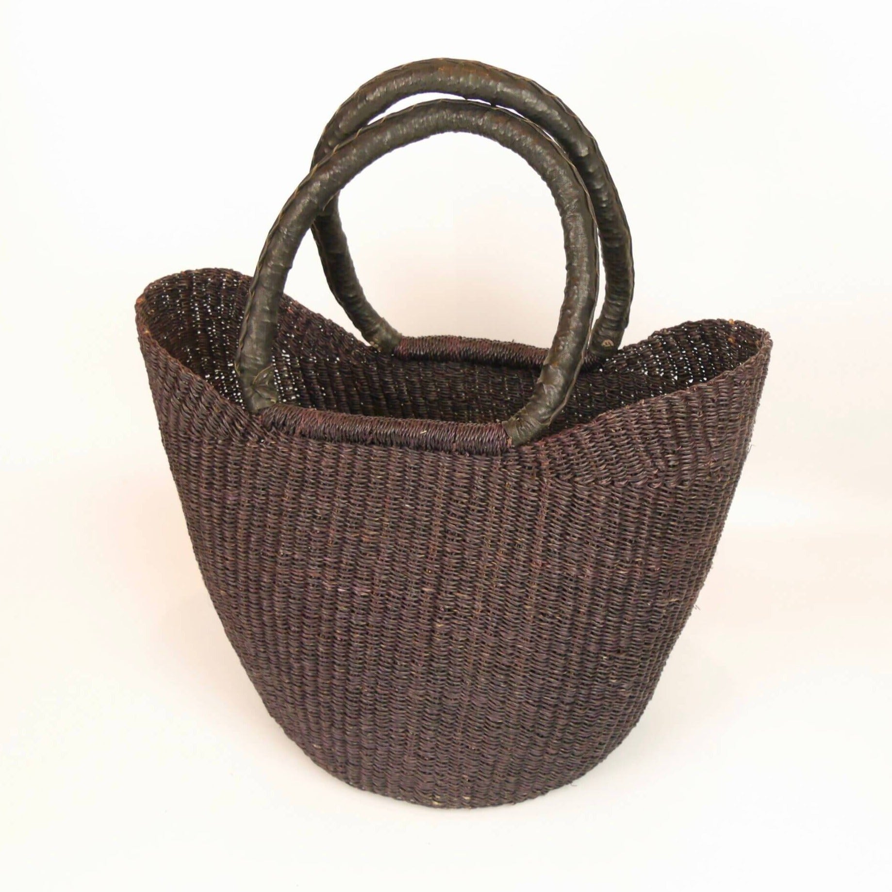 African Market Shopping Basket - Black