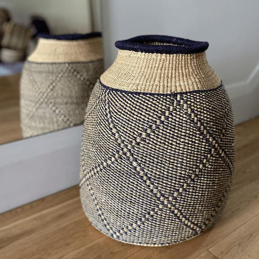 African Vase "Snake" Basket