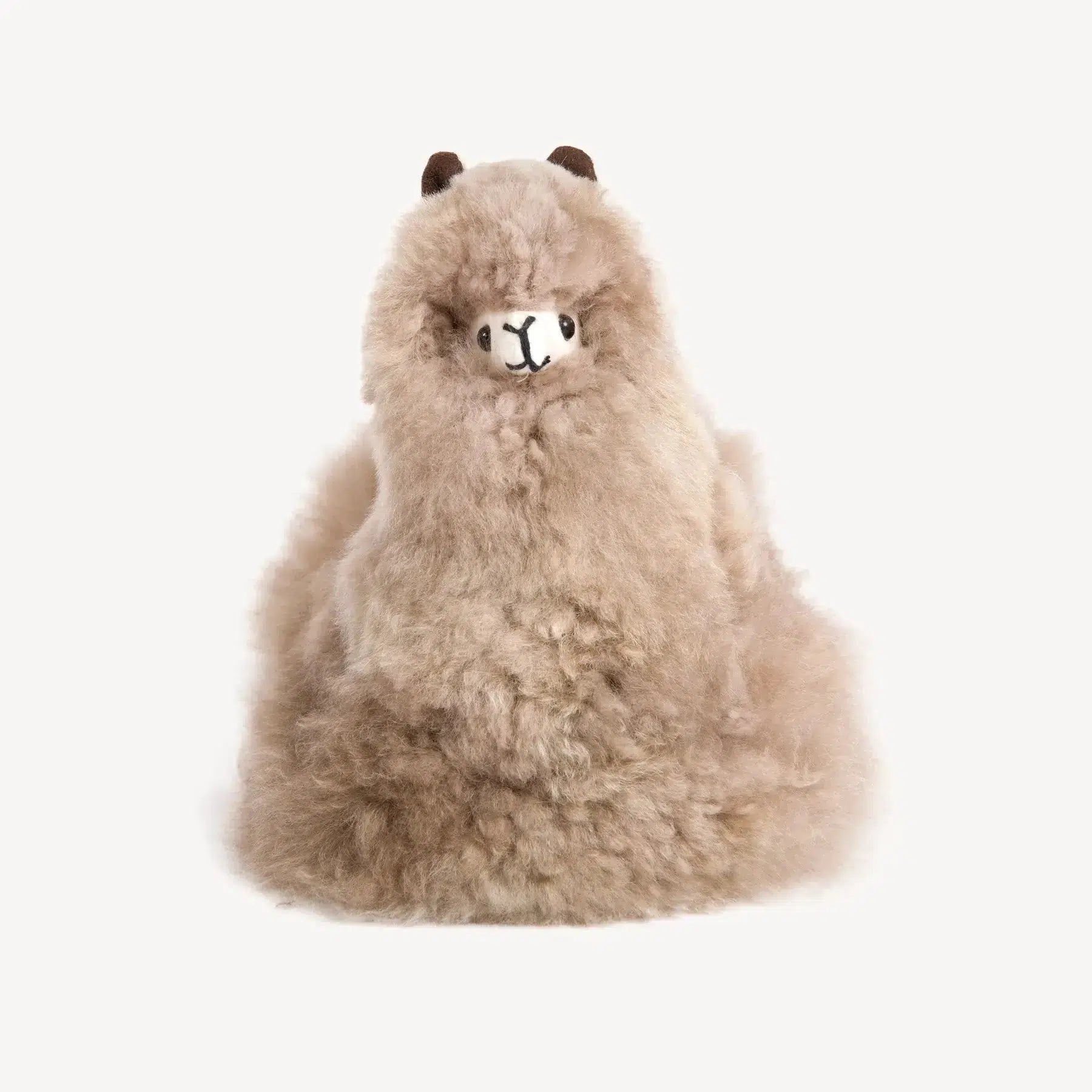 Alpaca Fur Sitting Alpaca Stuffy