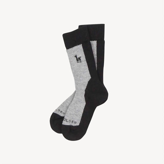 Alpaca Socks - Hiker - Black