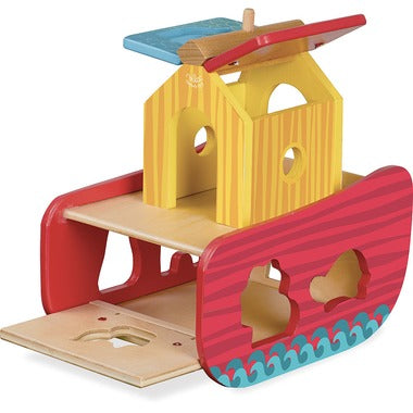 Animals Ark Wooden Shape Sorter by VILAC