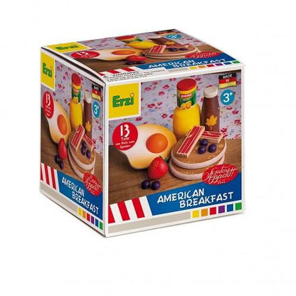 Assorted Wooden American Breakfast Food Set by Erzi Toys Erzi Prettycleanshop