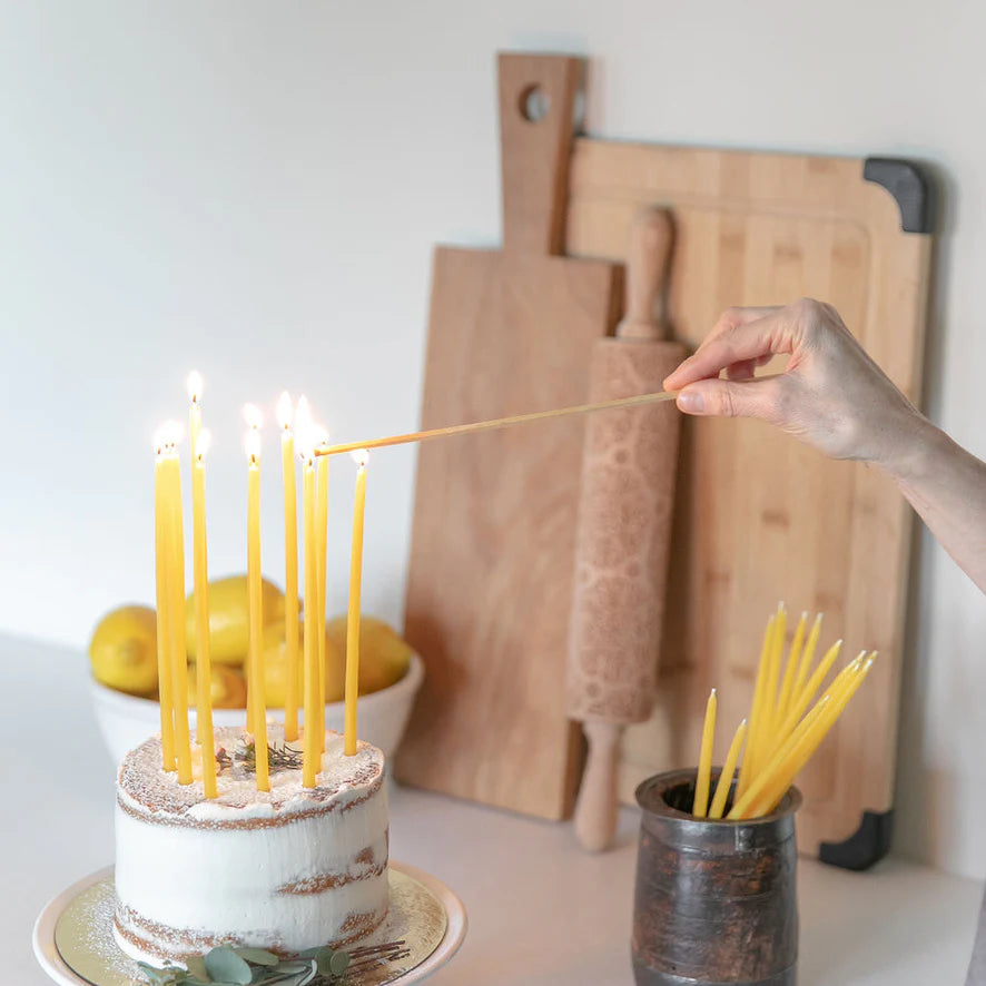 Elegant Beeswax Candles - 11 inch