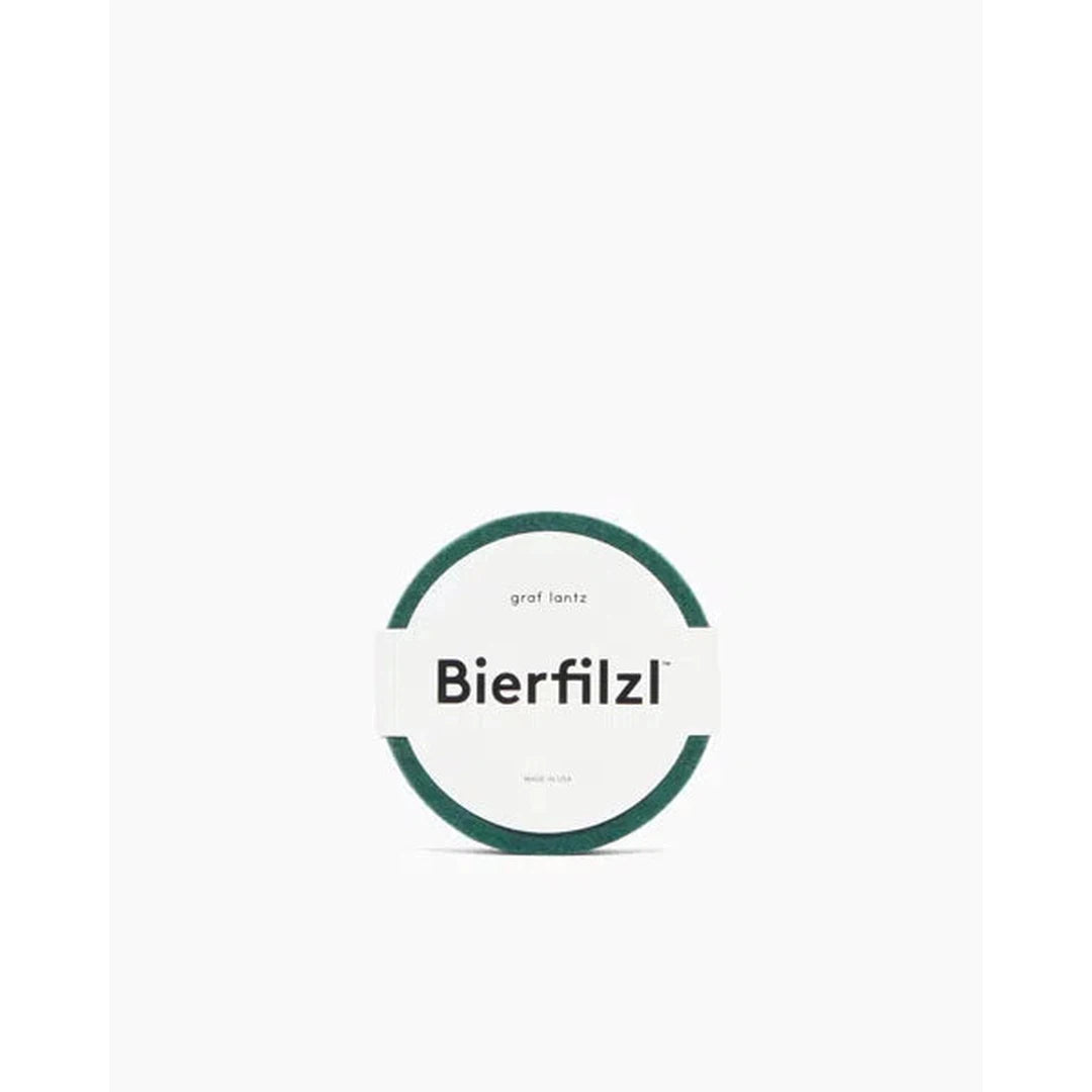 Bierfilzl Merino Wool Felt Round Coaster Solid 4 Pack