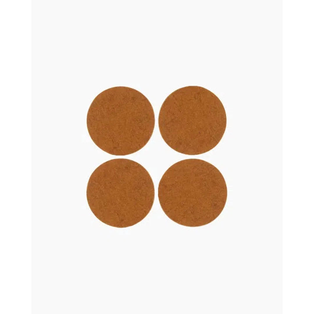 Bierfilzl Merino Wool Felt Round Coaster Solid 4 Pack