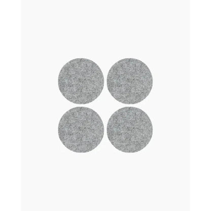 Bierfilzl Merino Wool Felt Round Coaster Solid 4 Pack