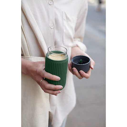 Black + Blum Glass Travel Cup - Olive