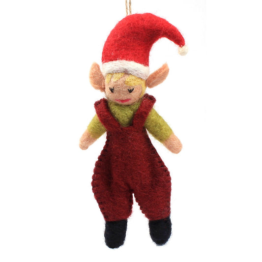 Boy Elf Ornament