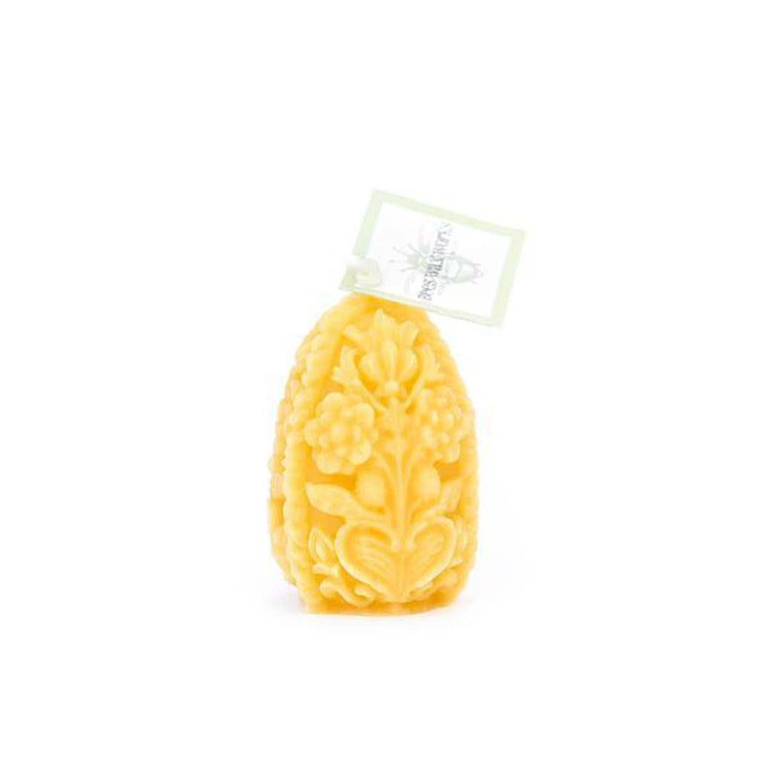 Canadian Beeswax Candle - Carved Egg