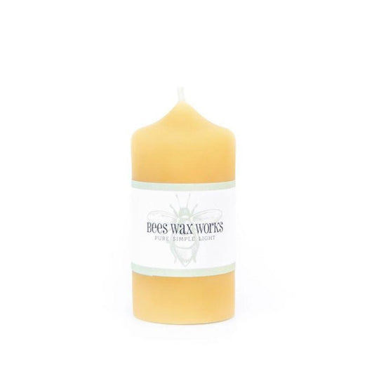 Canadian Beeswax Candle - Pillar 3in by Beeswax Works