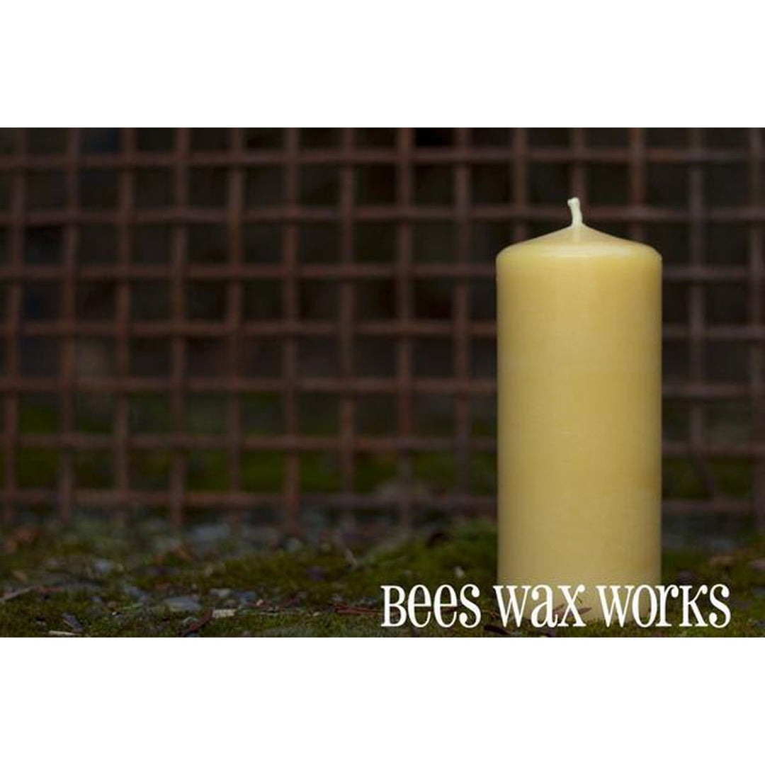 Canadian Beeswax Candle - Pillar 5in by Beeswax Works