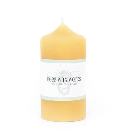 Canadian Beeswax Candle - Pillar 5in by Beeswax Works