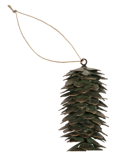 Patina Pinecone Ornament