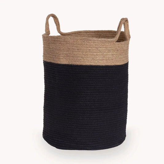 Cotton Jute Utility Basket 13x15