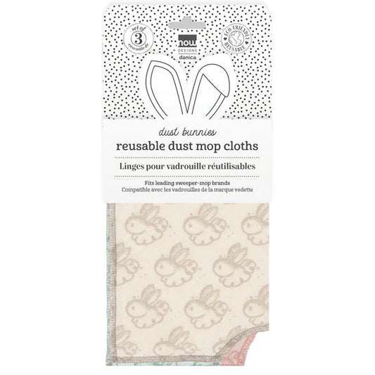 Dust Bunny Reusable Fitted Mop Cloths - Set of 3