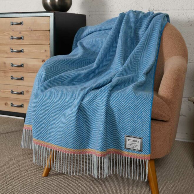 Foxford Slaney Cashmere/Wool Throw