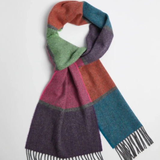 Bright Stripe Lambswool Scarf