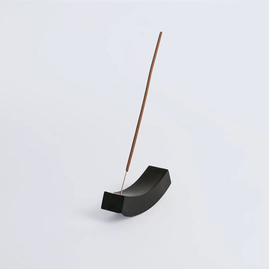 Gemstone Smile Incense Holder - Black Onyx