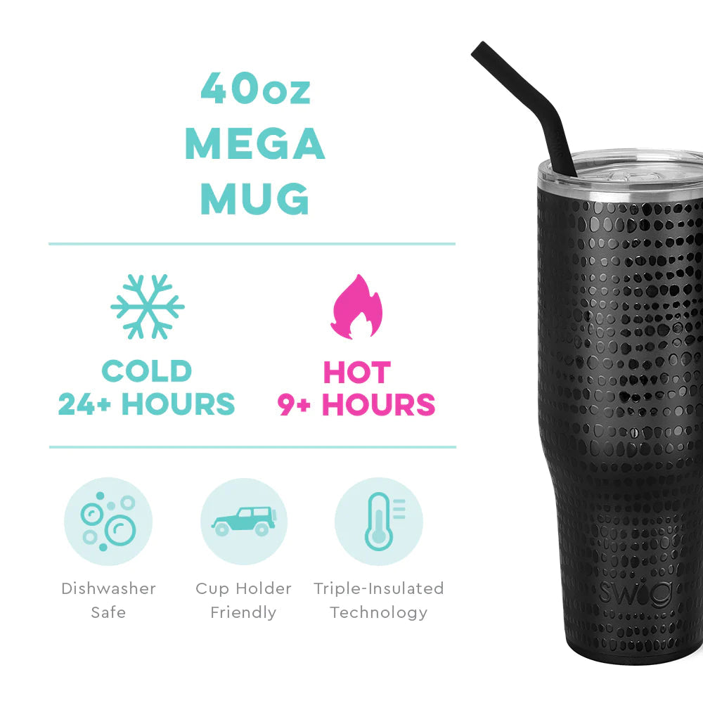 Glamazon Onyx Mega Mug (40oz) - Swig Life