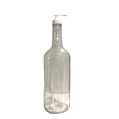 Glass bottle 1 L long neck - CLEAR