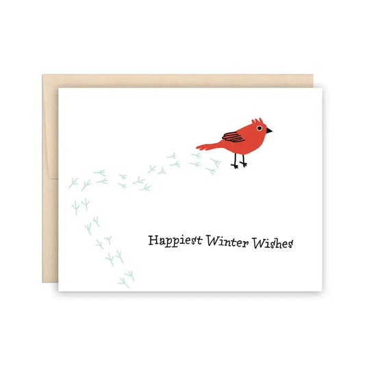 Holiday - Happiest Winter Wishes Cardinal