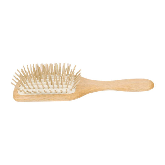 Hairbrush Rectangular Small with Wood Pegs by Redecker