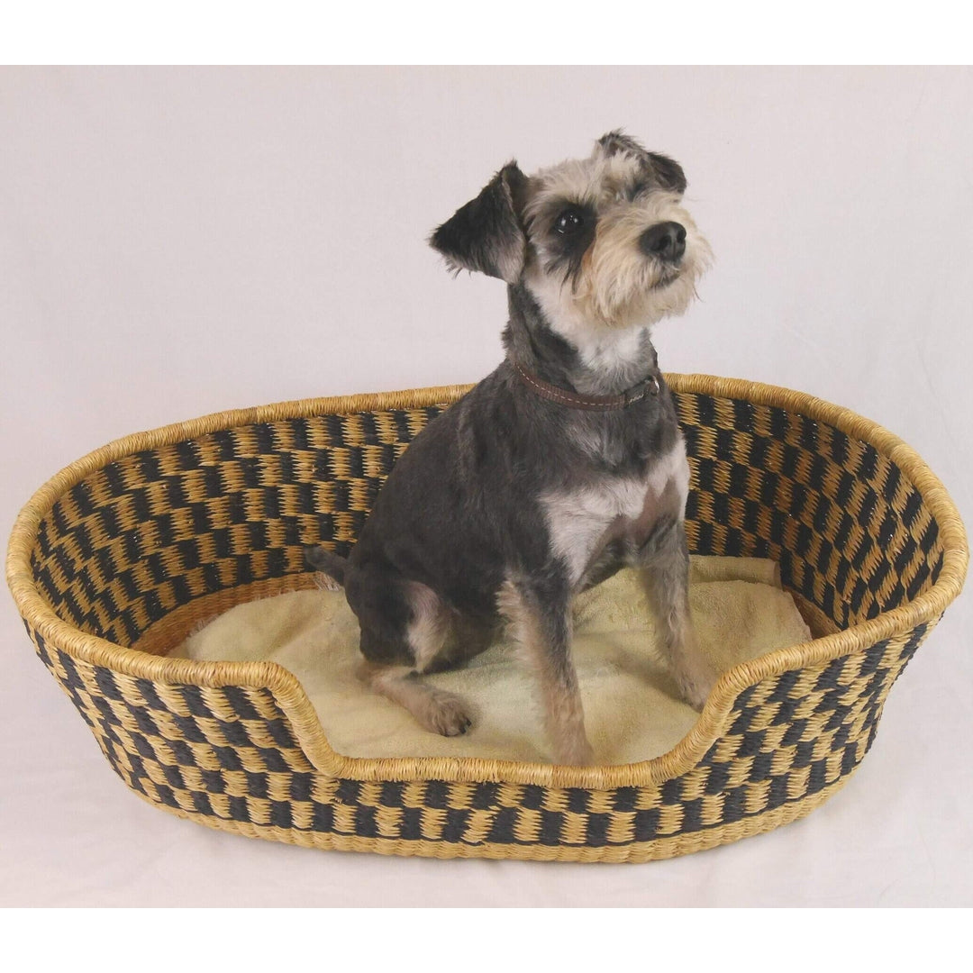 Handwoven Wicker Dog Bed Basket