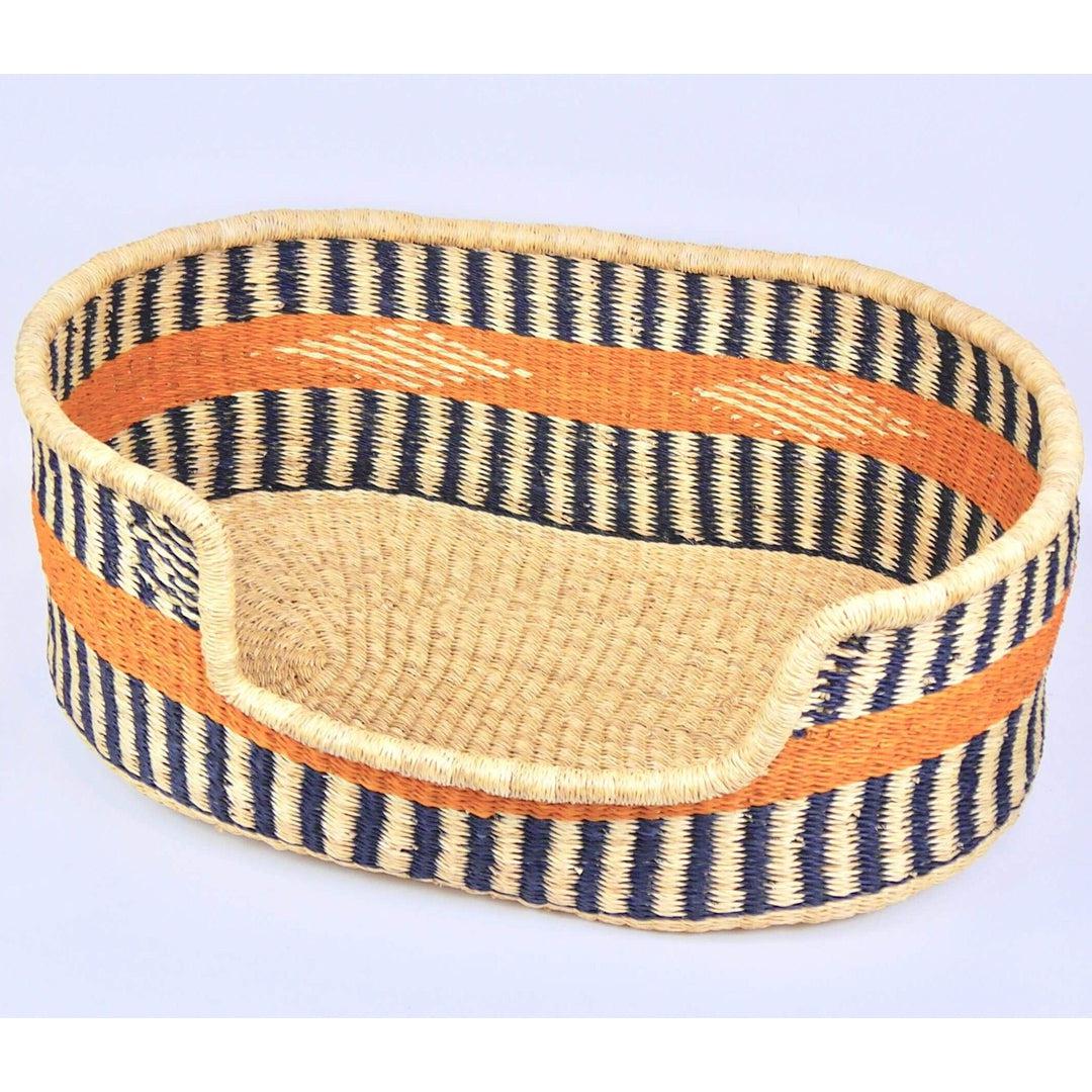 Handwoven Wicker Dog Bed Basket