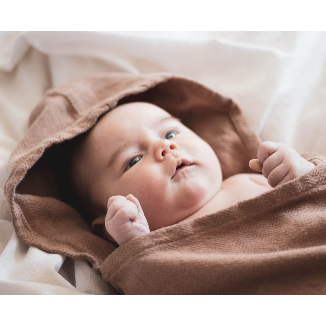 Hooded Baby Towel - Turkish Cotton - by House of Jude