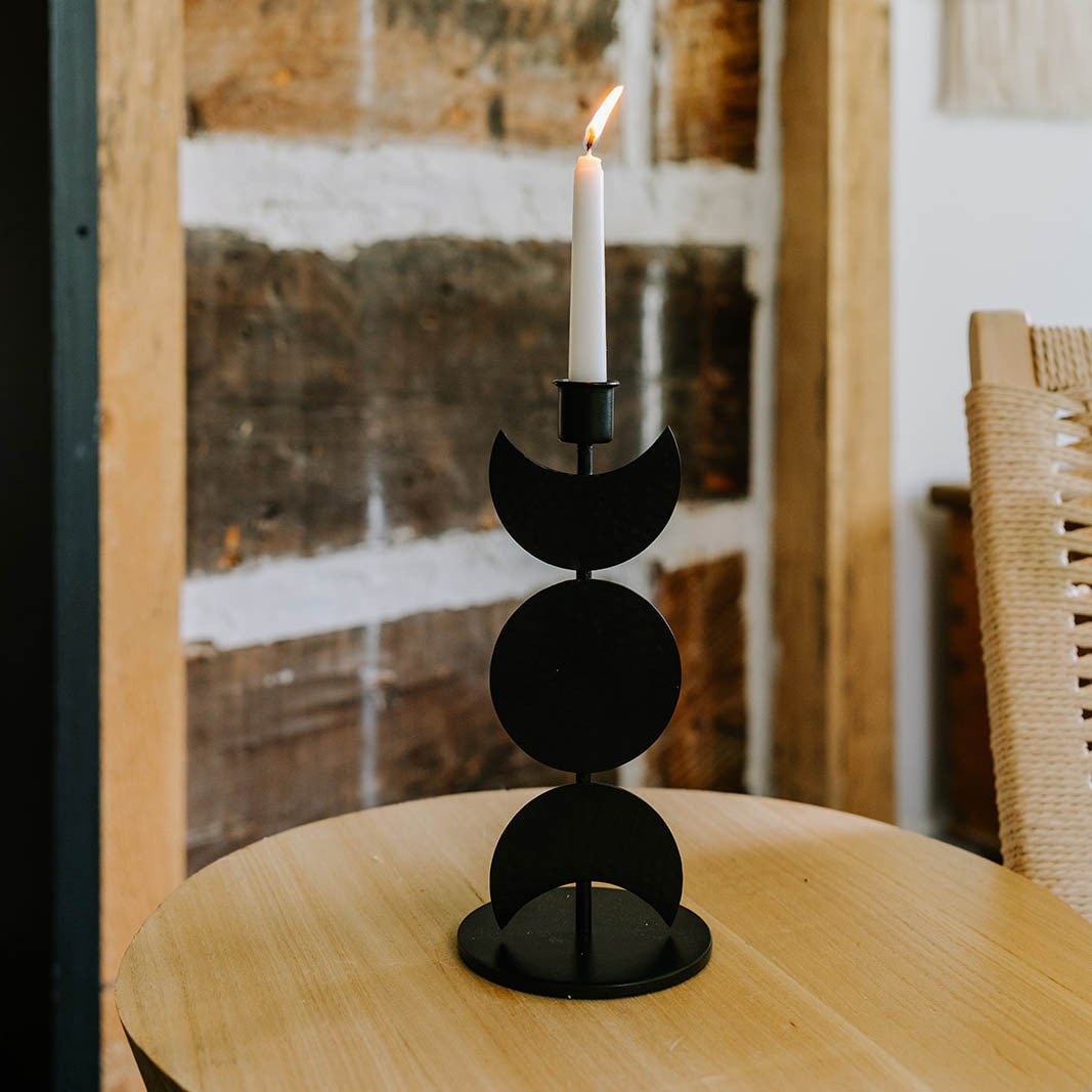 Iron Candle Holder - Prophet - Black