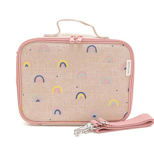 Kids Linen Lunch Box Neo Rainbows by SoYoung