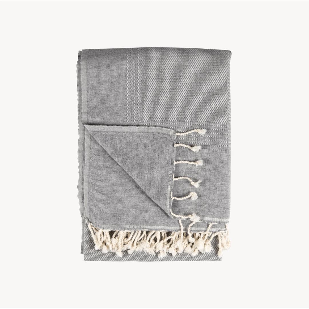 Lambswool Throw Blanket - Cadet Staple