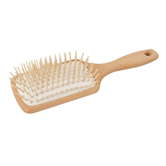 Large Rectangular Hairbrush with Wooden Pegs by Redecker