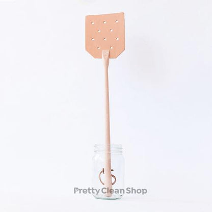 Leather Fly Swatter by Redecker