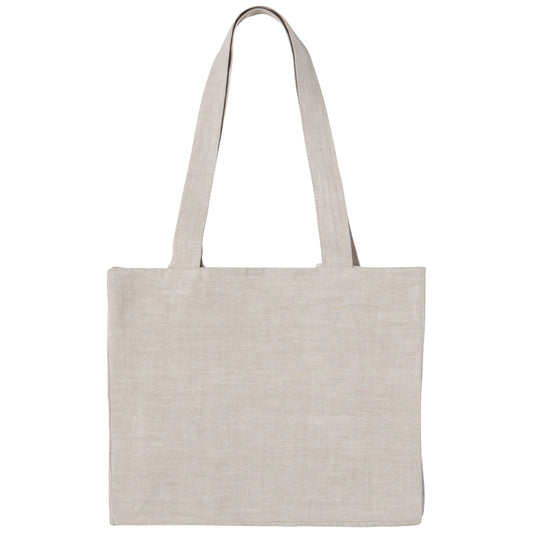 Linen Chambray Lunch Tote - Nourish Dove Gray