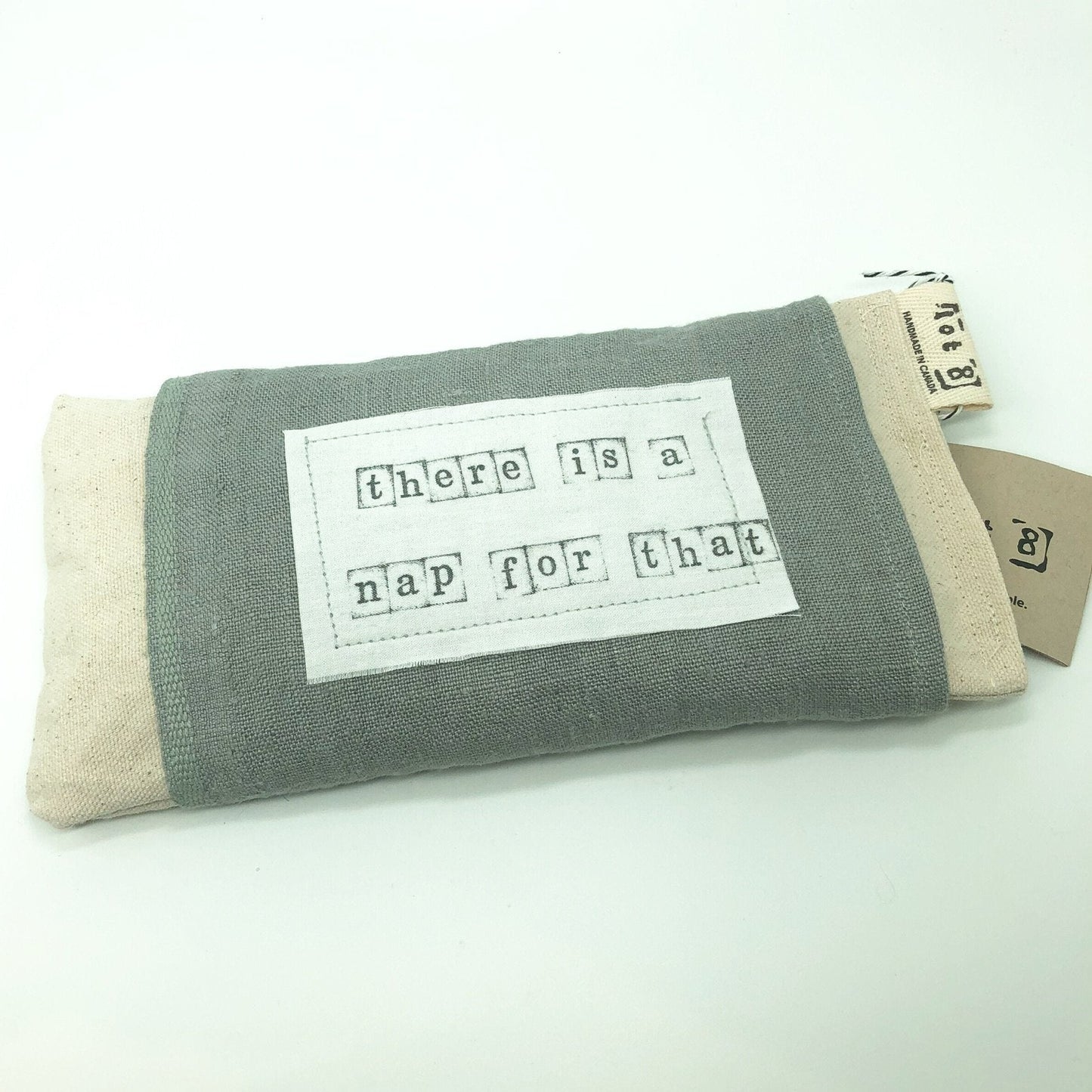 Linen Weighted Eye Pillow with flax and lavender