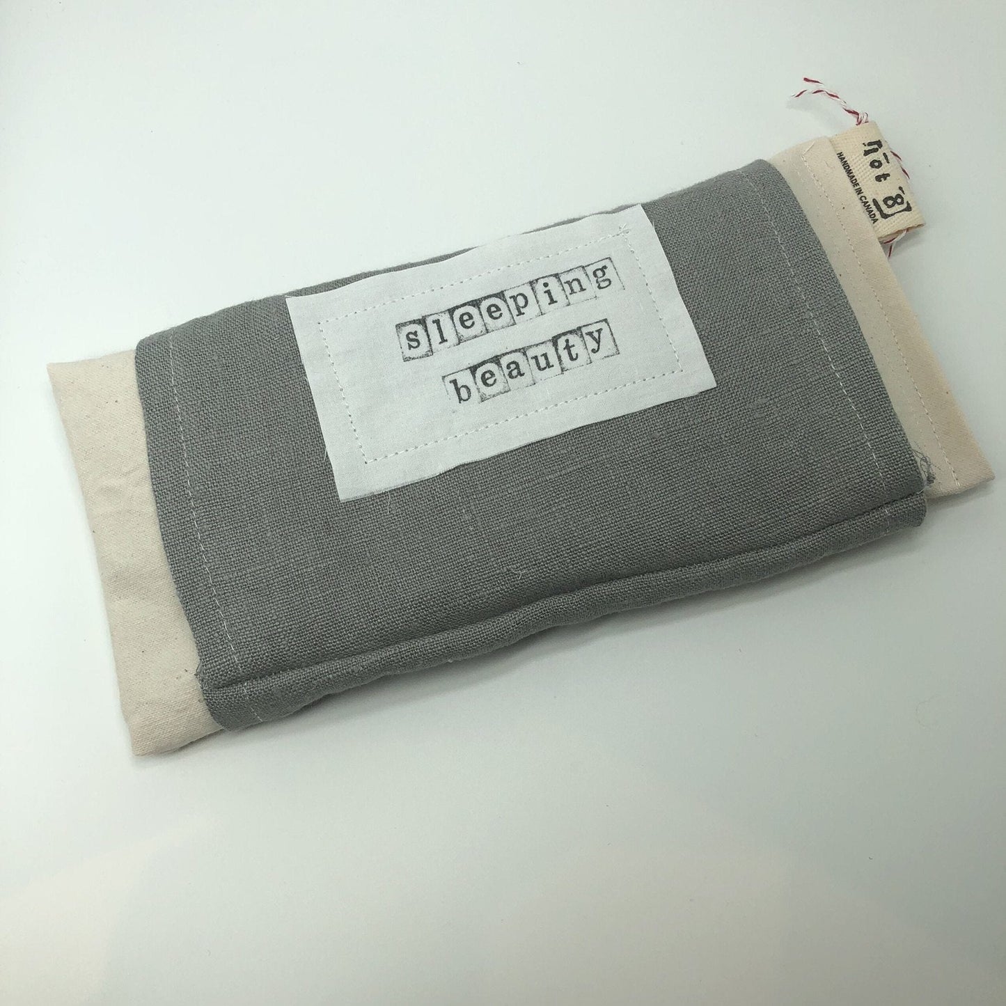 Linen Weighted Eye Pillow with flax and lavender