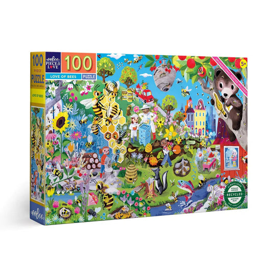 Love of Bees 100 Piece Puzzle by eeBoo