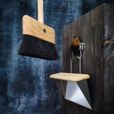 Magnetic Broom and Dustpan Set Extra Large by Redecker