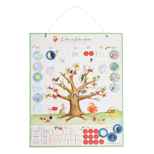 Magnetic Calendar Seasons "Le Botaniste" by Moulin Roty