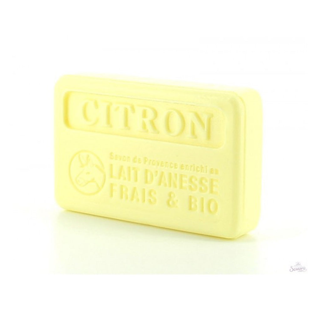 Marseille Soap Bar for Skin with Organic Donkey Milk - Lemon