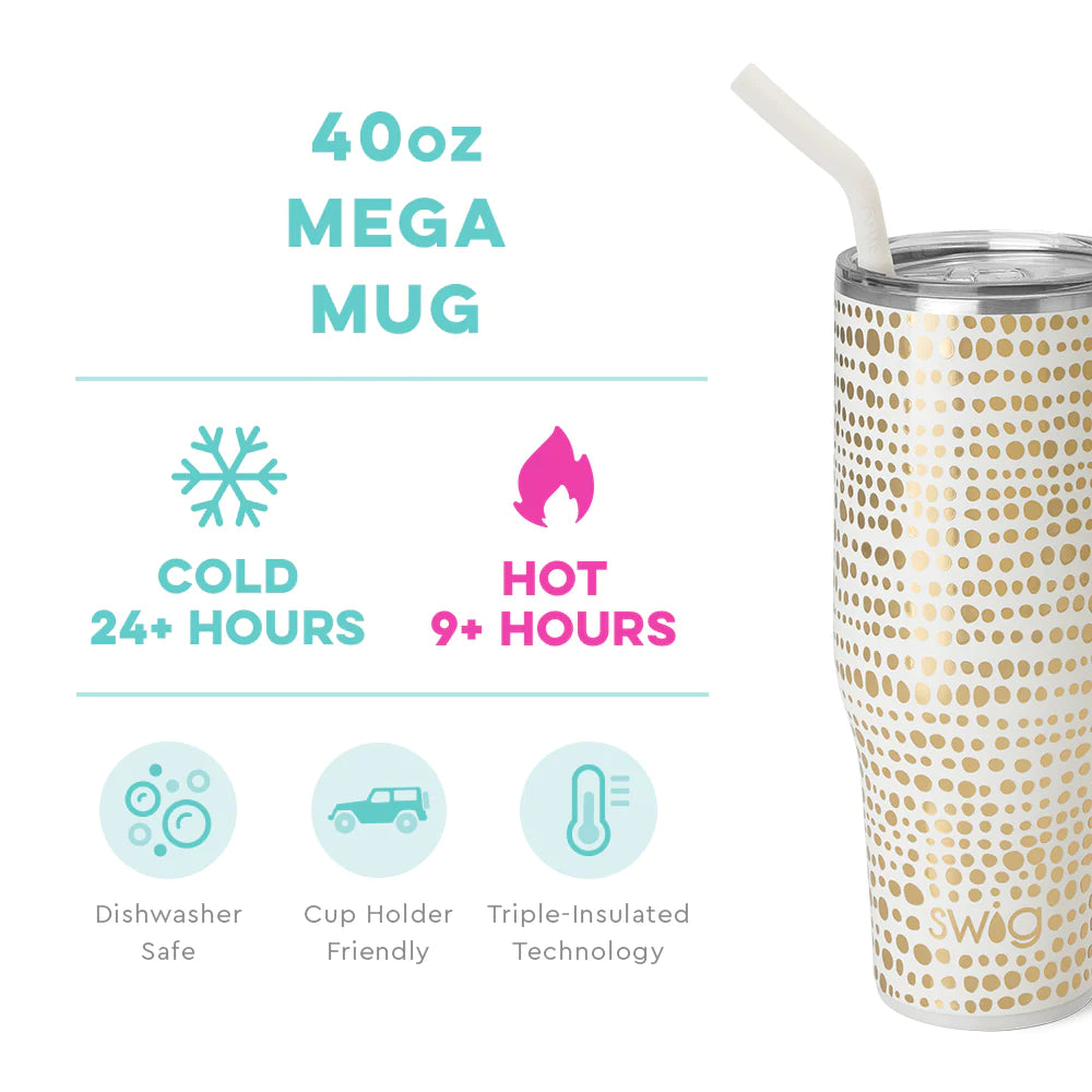 Mega Mug (40oz) - Glamazon Gold - Swig Life