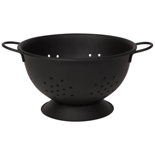 Metal Colander - Matte Black