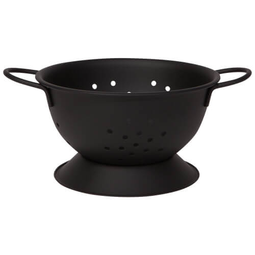 Metal Colander - Matte Black